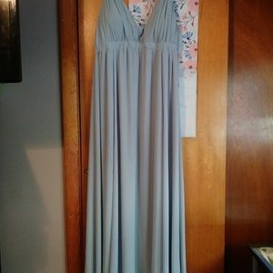 Mumu Ava steel blue dress.
